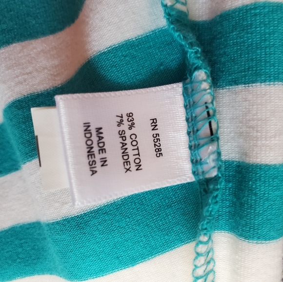 Express Teal & White Striped Tank Top - Size S - Picture 3 of 4